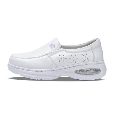 FEIYING Top Grain Cow Leather Casual Shoes 3.5cm Women's White