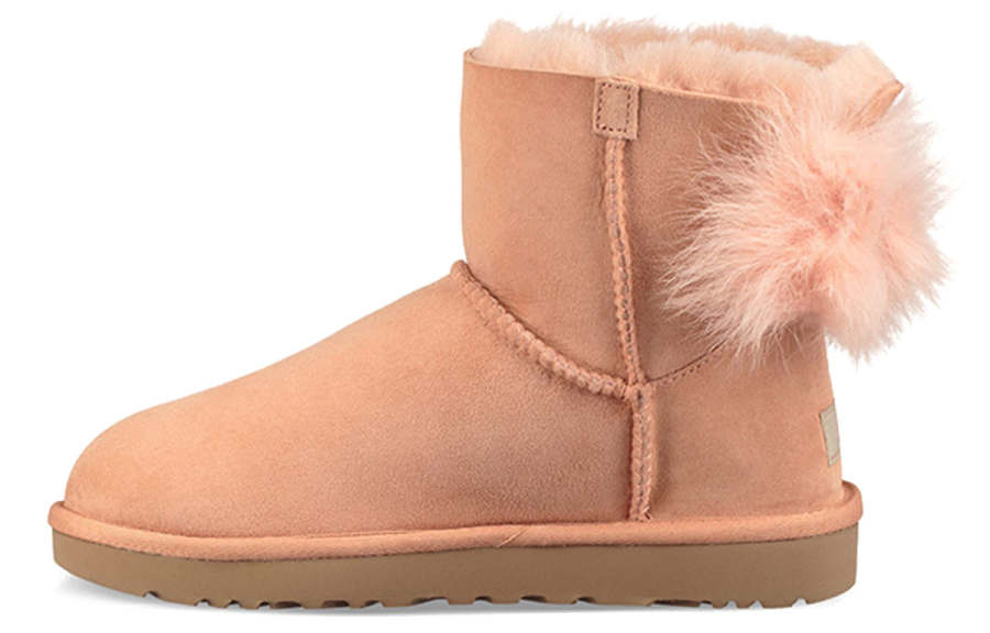UGG UGG Fluff Bow Mini Fleece Lined Pink Red Women's
