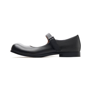 HOVANKI Top Grain Cow Leather Dupa Mary Jane Mary Jane Shoes Women's Magic Black