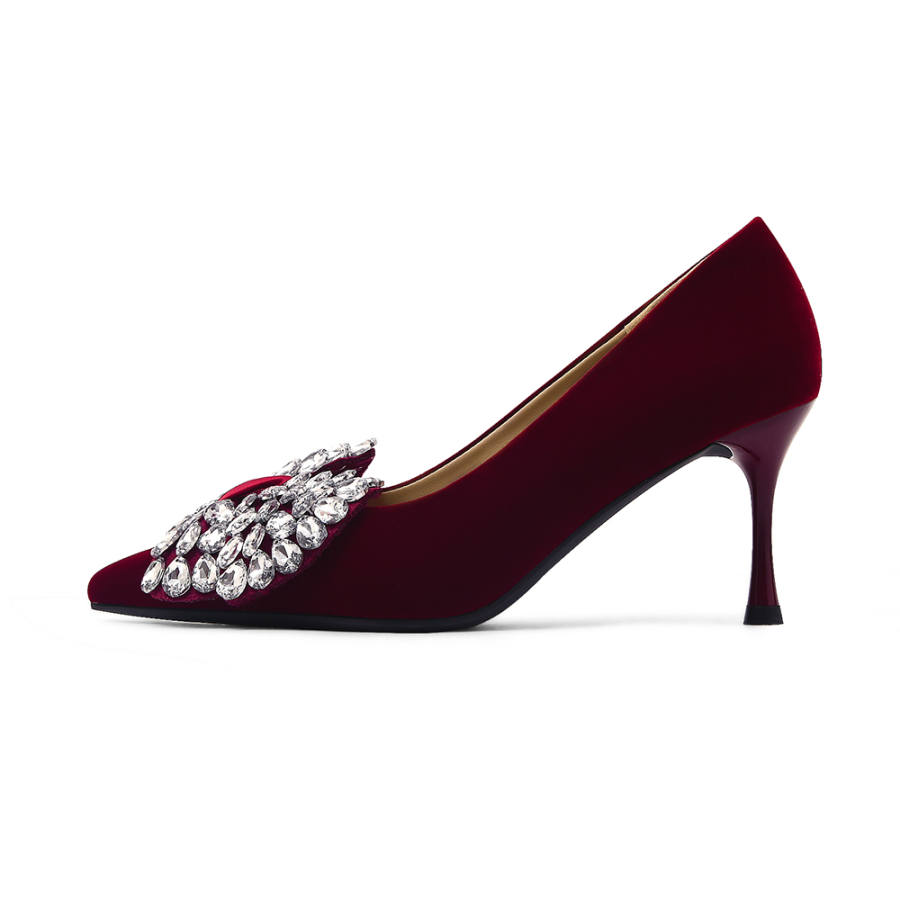 CAMEIDO Fabric High Heels 7.5cm Women's