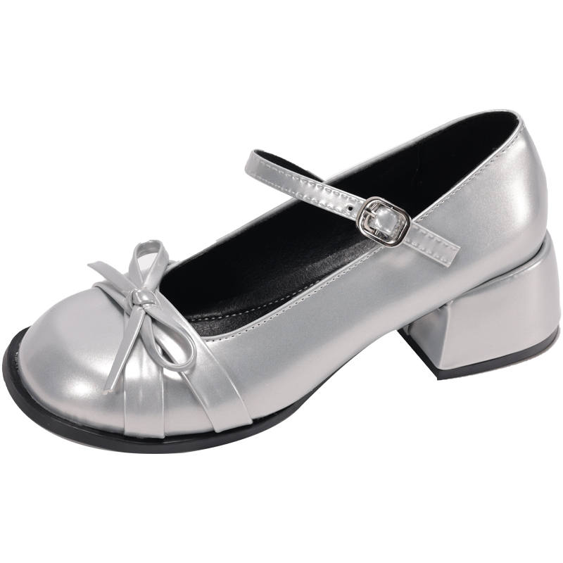 Medd Pu Chunky Heel Classic Mary Jane Shoes Women's