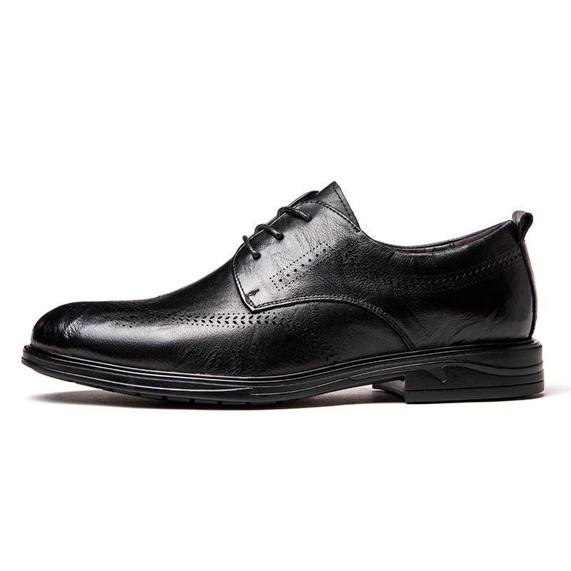 PINYI Top Grain Cow Leather Casual Shoes Men's