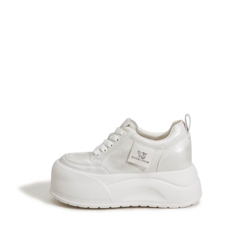 MILANLIANGE Abrasion Resistant Height Increasing Low top 9cm Casual Shoes Women's