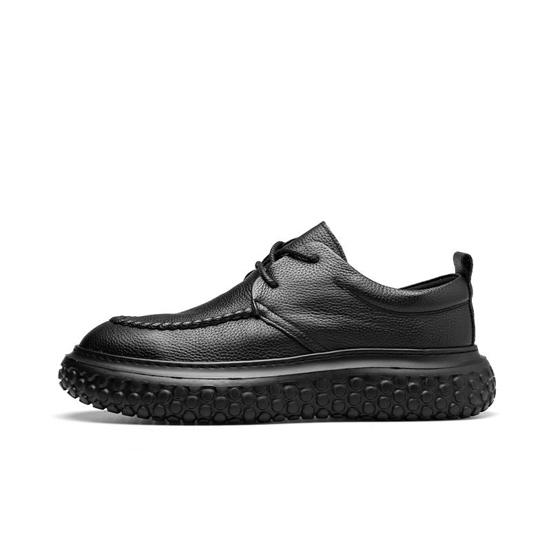 PARDASAUL Cow Leather Casual Shoes Men's Black