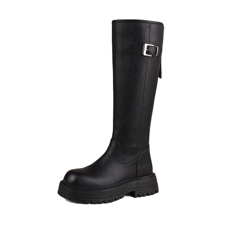 JOSINY Knee High Boots Women's Brown/Black