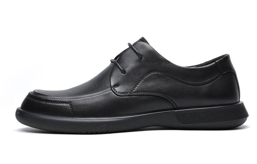 C°BANNER Casual Leather Shoes Men's Low Top Black