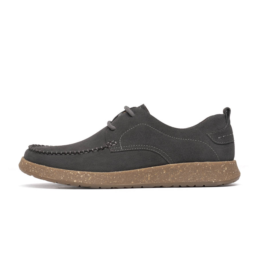 C°BANNER Cow Split Leather Casual Shoes Men's Gray