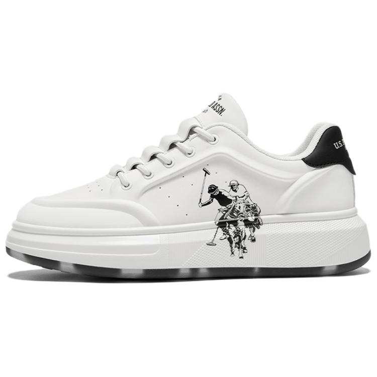 U.S. POLO ASSN. Microfiber Leather Slip Resistant Cushioning Lightweight Slip Resistant Cushioning Lightweight Low top