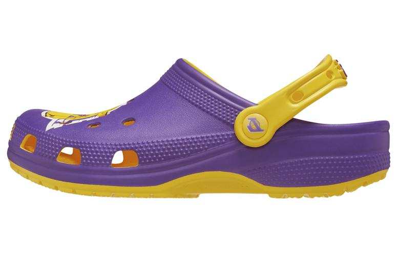 Crocs x NBA Classic Clog Sports Sandals Unisex Purple Yellow