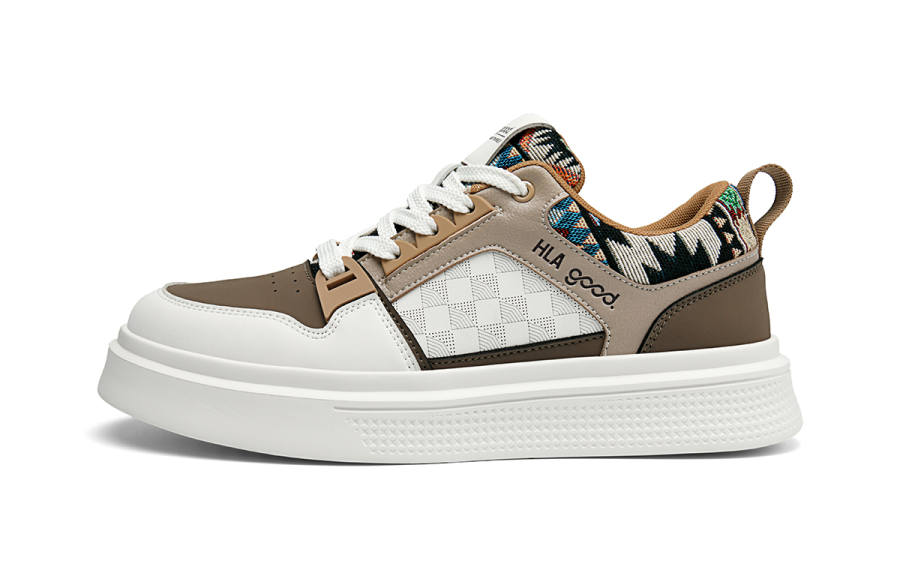 HLA Breathable Height Increasing Low top Skateboard Shoes Men's
