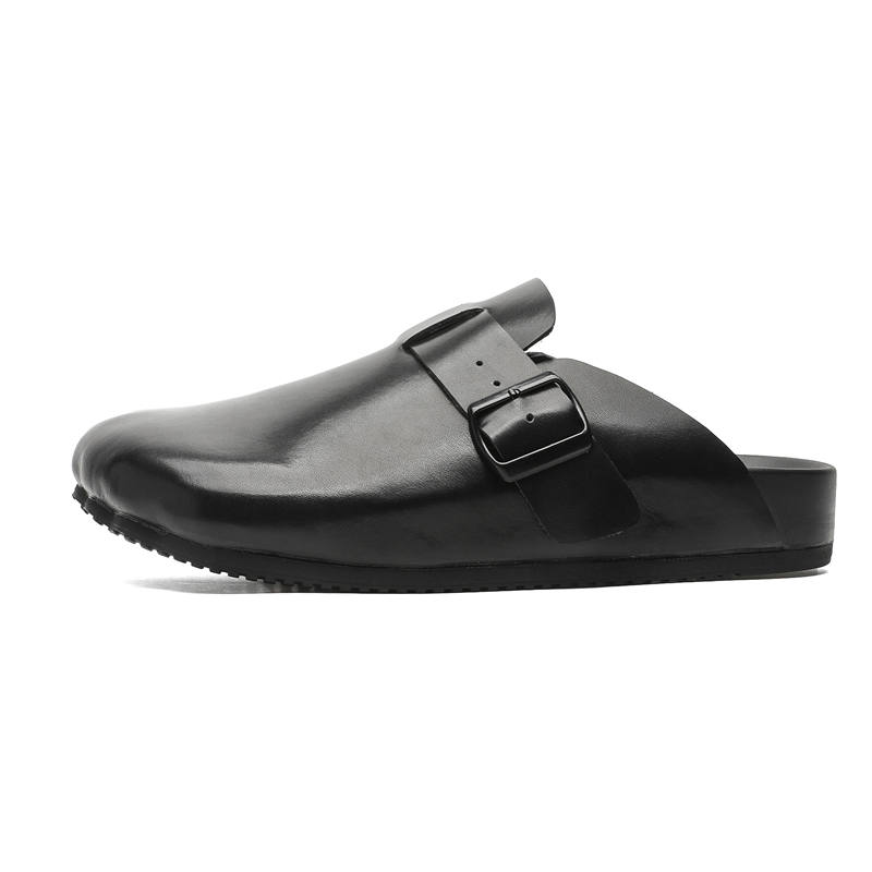 PAVEA Abrasion Resistant Slip Resistant Abrasion Resistant Slip Resistant Closed Toe Slippers Men's Black