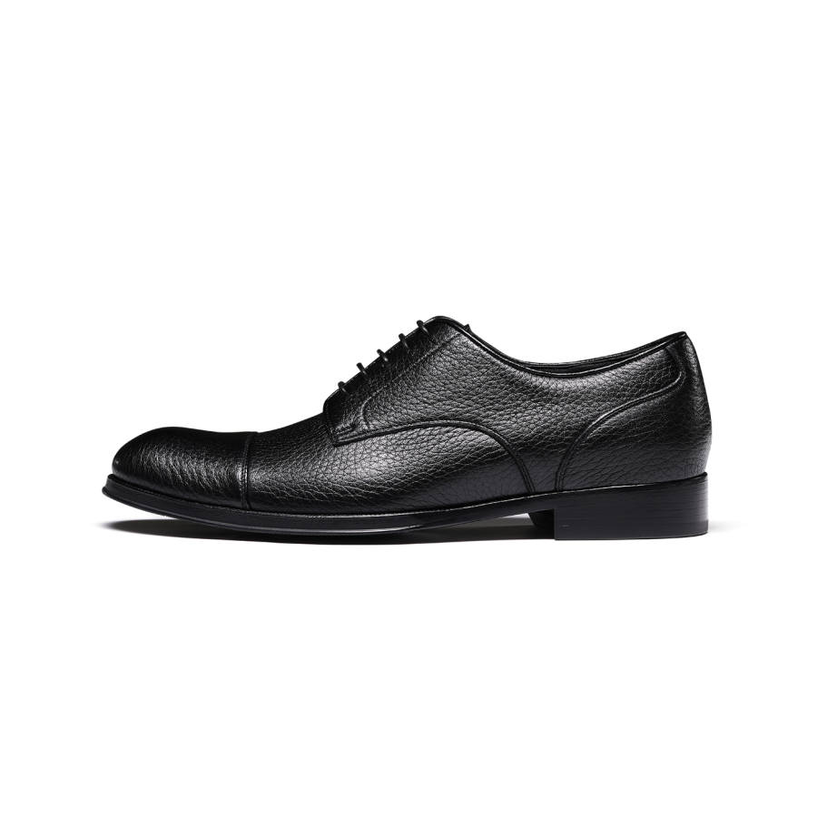 TRUFFAUT British Business Breathable Oxford Shoes Deerskin Dress Shoes Men's Black