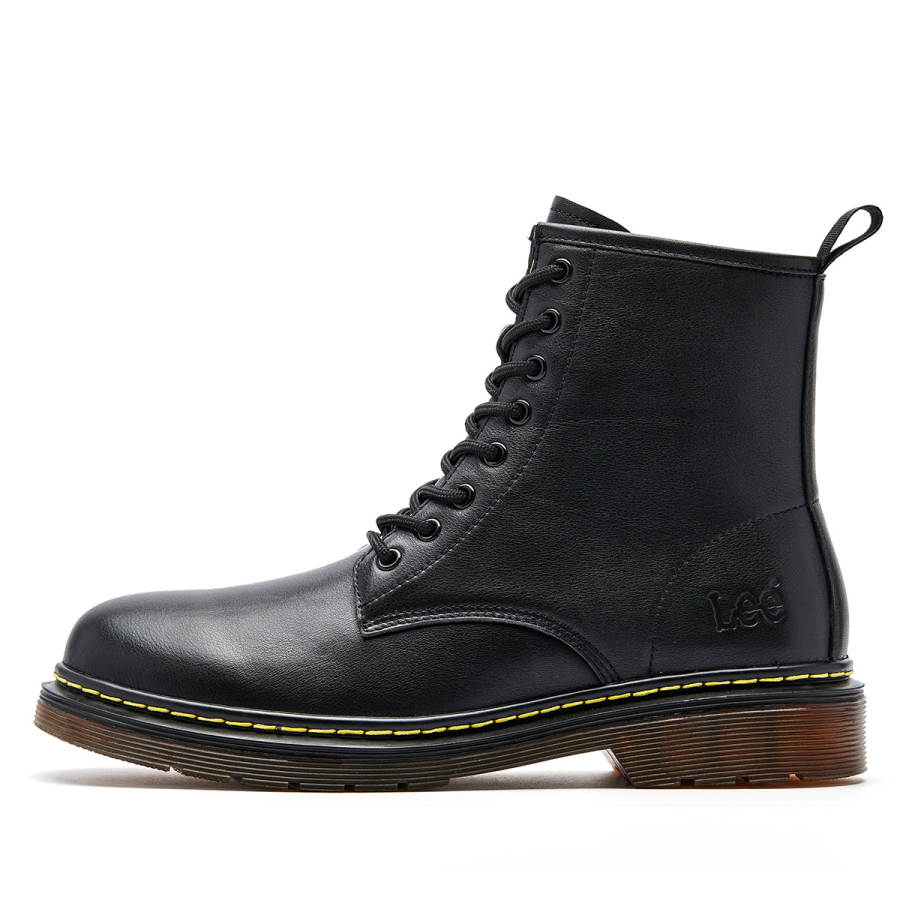 Lee Lee Vintage Workwear Combat Boots Men's Black