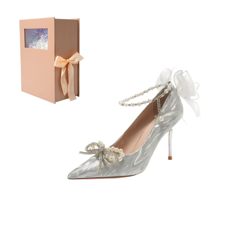 ANGEL BOY High Heels Women's Moon Silver