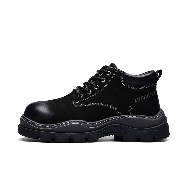 PARDASAUL PARDASAUL Cow Split Leather Casual Shoes Men's Black