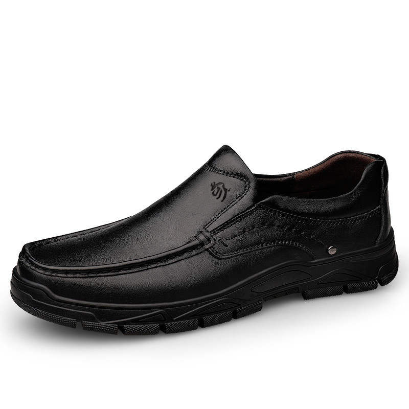 GONGNIULEITING Top Grain Cow Leather Versatile Casual Shoes Men's