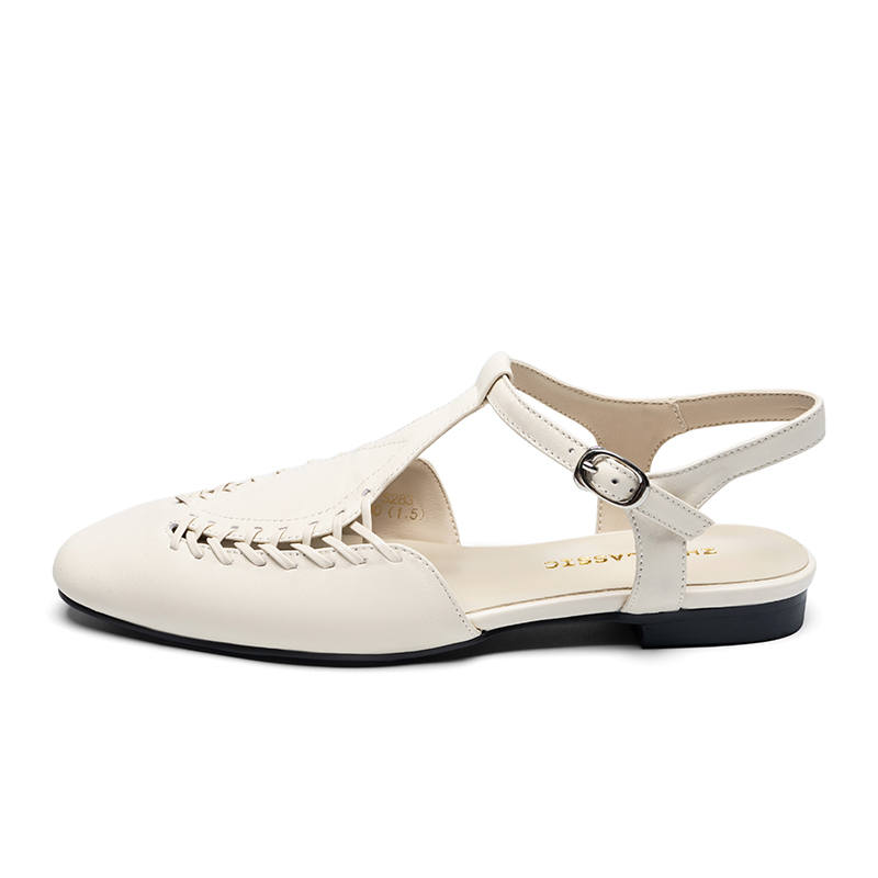 ZHR Top Grain Cow Leather Women's Casual Shoes 1.5cm Women's
