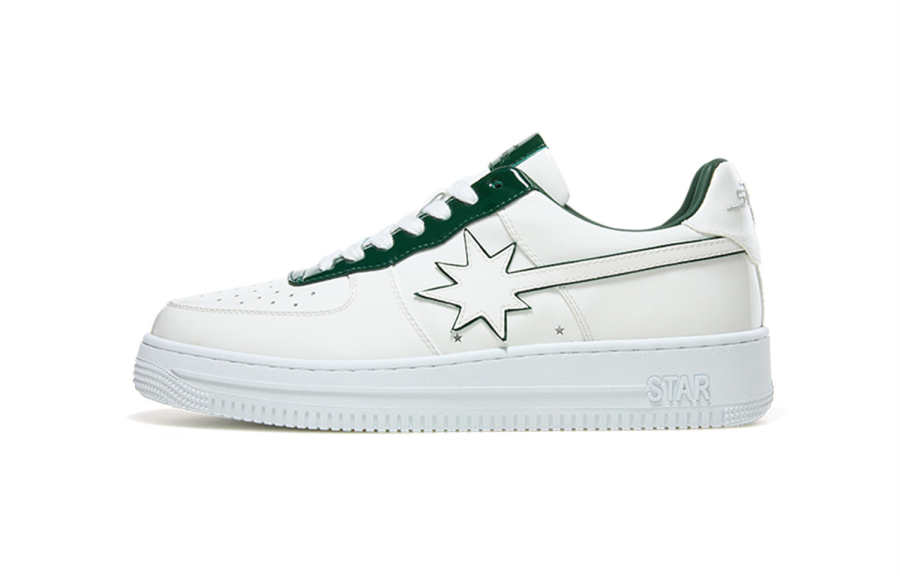 Starwalk Soldier Slip Resistant, Abrasion Resistant, Breathable Low top Skateboard Shoes Unisex White Green