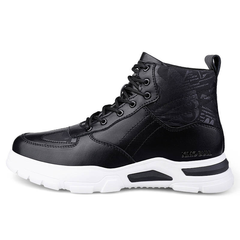 XIMO BULL XIMO BULL Cow Split Leather Short Combat Boots Men's