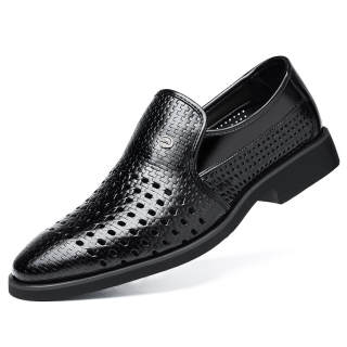 BATUTENG Men's Casual Shoes Men's Low Top Black/Brown