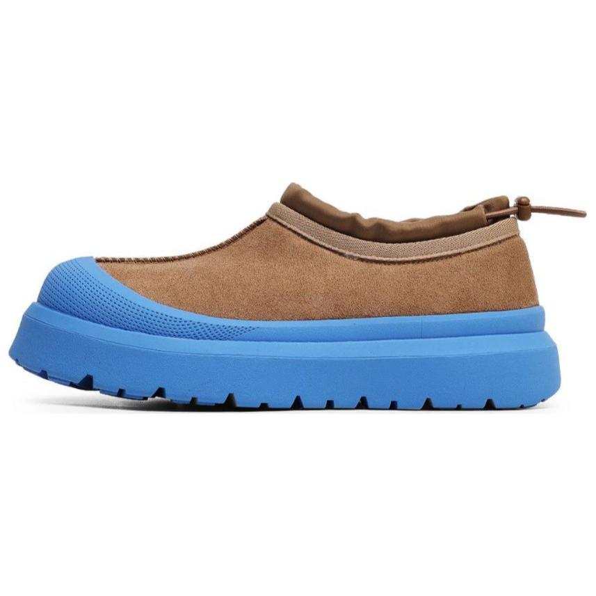 BAILUNHAN Trendy Platform Fleece Lined Snow Boots Unisex Blue Brown