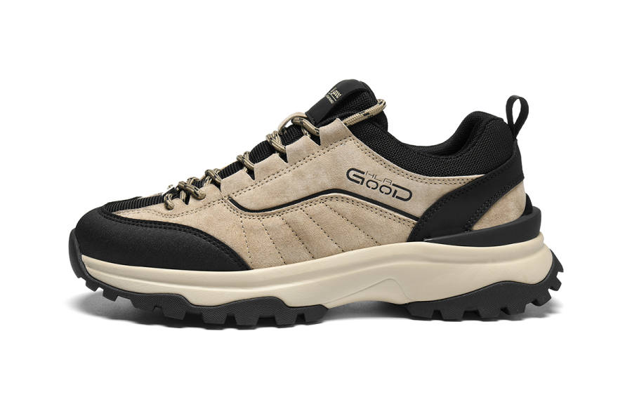 HLA Textile, Synthetic Leather Slip Resistant Low top Casual Shoes Men's