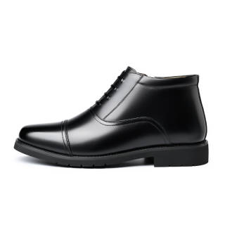 CITONGXIANSHENG Top Grain Cow Leather Casual Shoes Men's Black