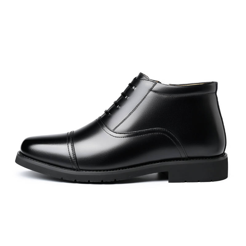 CITONGXIANSHENG Top Grain Cow Leather Casual Shoes Men's Black