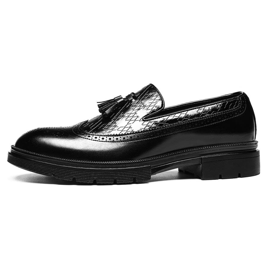 CHINT Men's Casual Shoes Men's Low Top Black/Brown