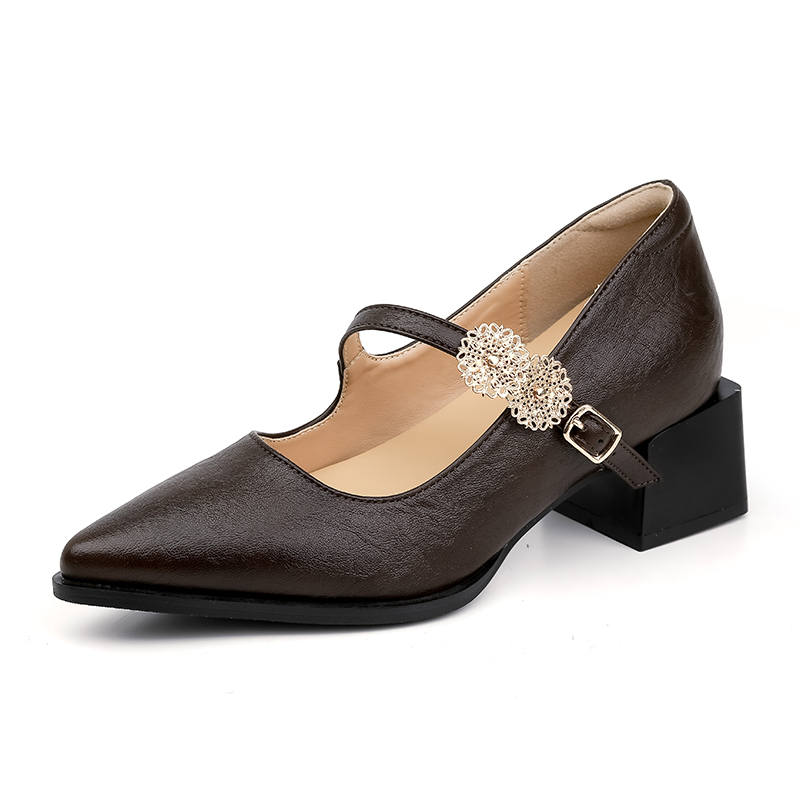 ZUOMILUO Block Heel Mary Jane Shoes Women's