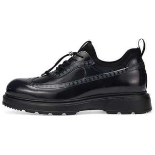 RARE Cow Leather Casual Shoes Men's Black