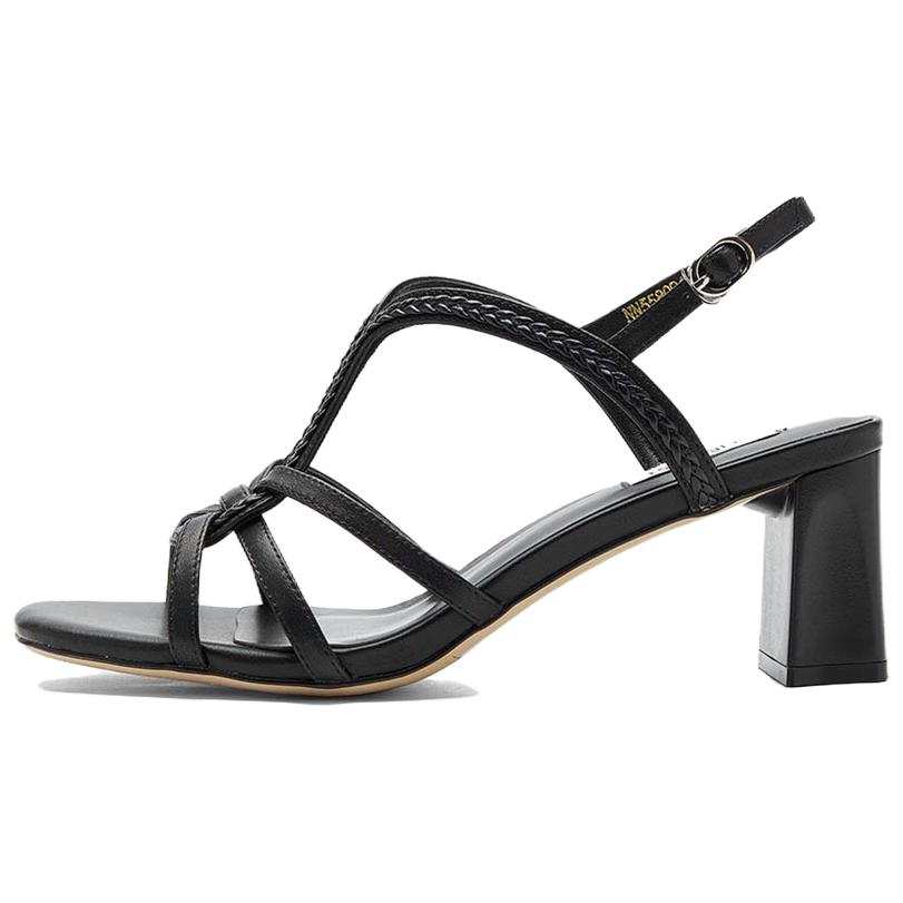 NINE WEST Cow Leather One Strap Sandals Women's