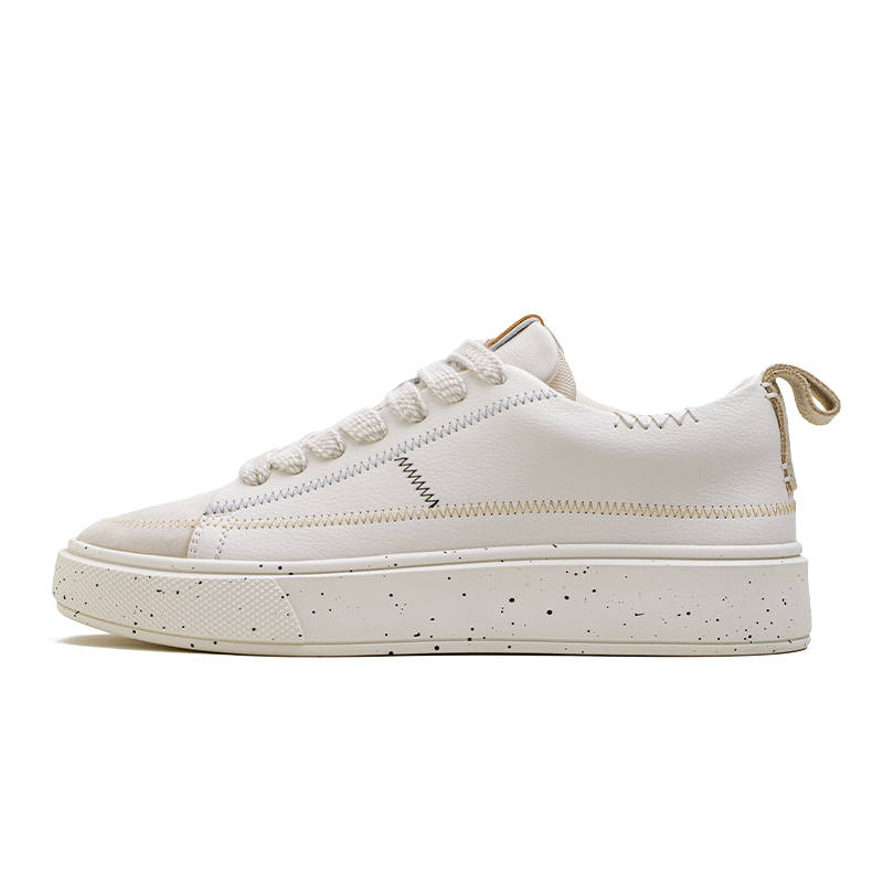 MADEN American Casual Wear resistant And Lightweight Low top Skateboard Shoes Men's White Pre Fall
