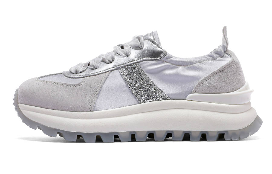 C°BANNER Low top Casual Shoes Women's Silver
