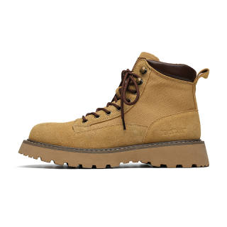 SHUILIXING Cow Suede Crew Combat Boots Men's