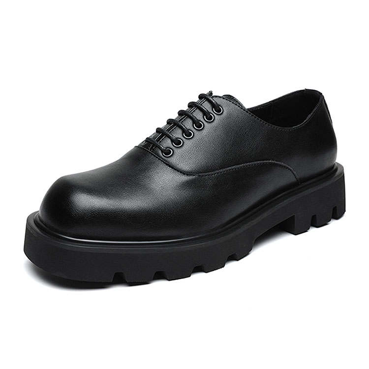 KAQIAODI Microfiber Leather Loafers Black