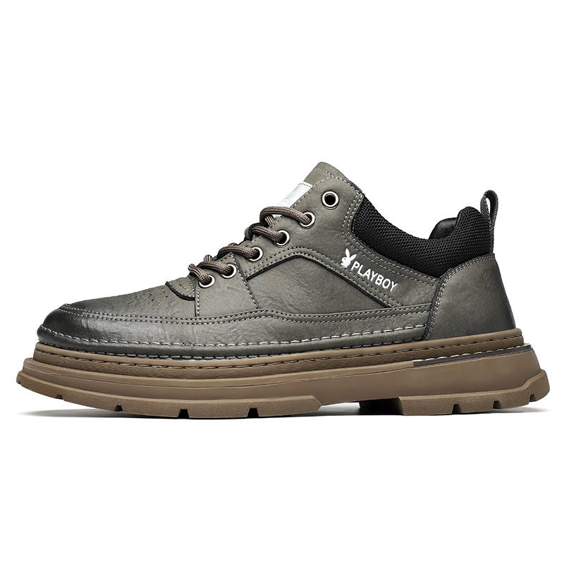 Playboy Microfiber Leather Abrasion Resistant Low top Casual Shoes Men's