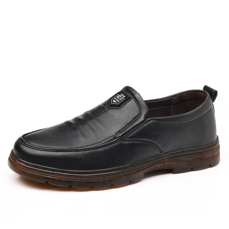 CAOZE Men's Casual Shoes Men's Low Top Black Brown