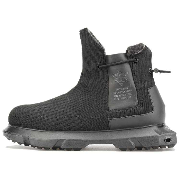 NORVINCY Top Grain Cow Leather Short Snow Boots Unisex
