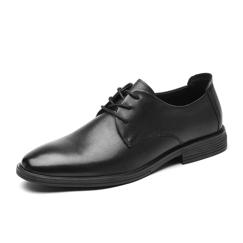 XINNUO Dress Shoes Men's Low Top Black