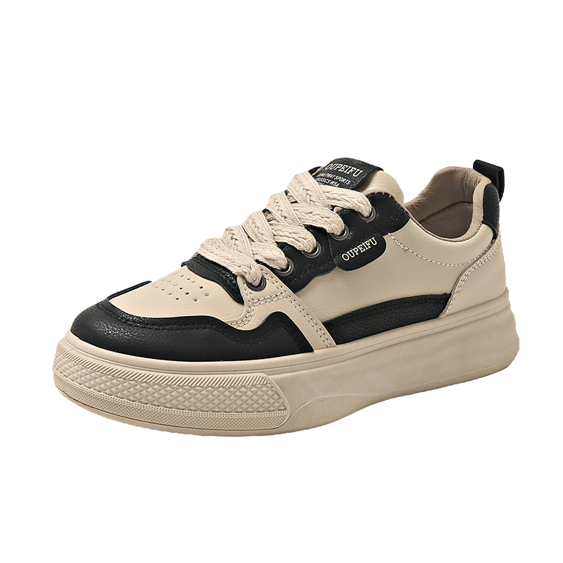 DAOTUSEN Synthetic Leather Low top Skateboard Shoes Women's