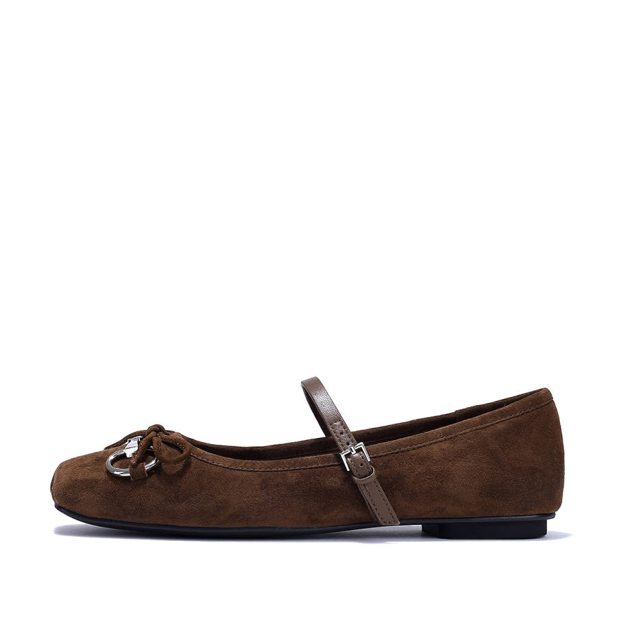 BELLALILY Sheepskin Flat Mary Jane Shoes 1CM Women's