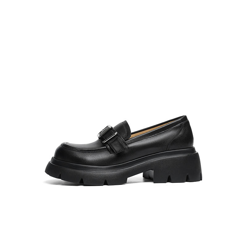 RED DRAGONFLY Cow Leather Loafers 5.5cm Women's