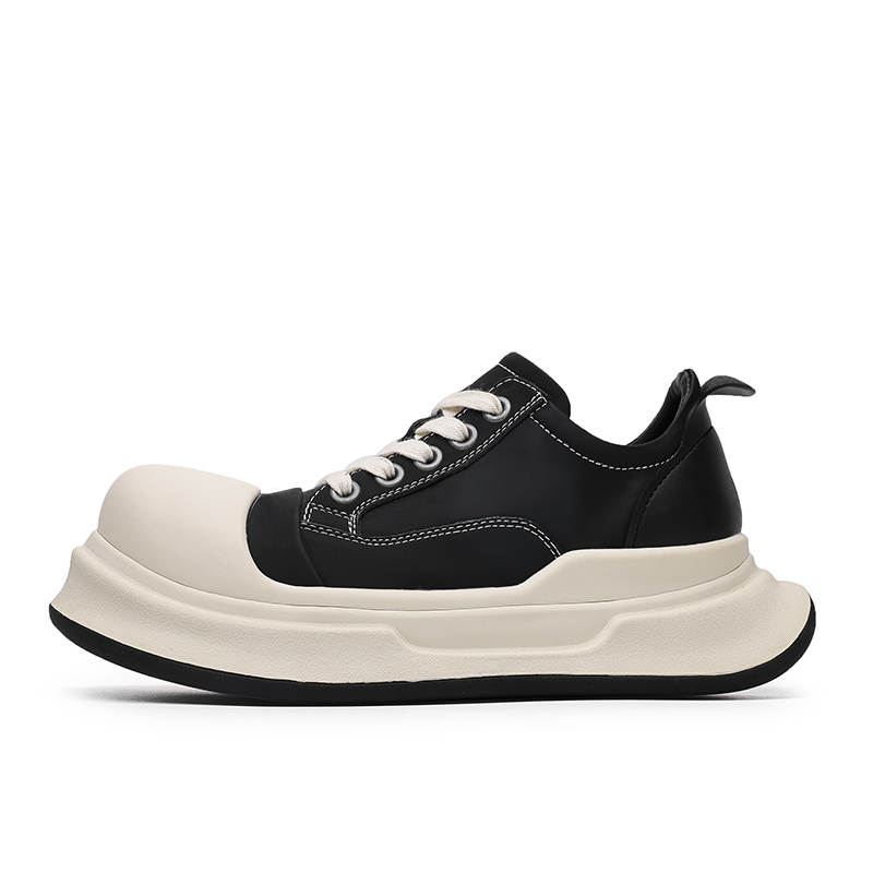 LUOMAIKE Lightweight Low top Skateboard Shoes Unisex Black