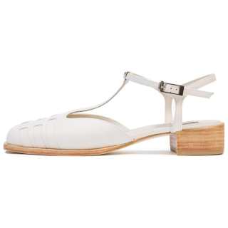 R'AZZURRO Cow Leather Mary Jane Shoes Women's