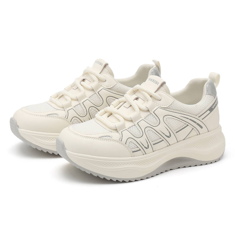 SHOUBA Textile, Synthetic Leather Low top Casual Shoes Women's