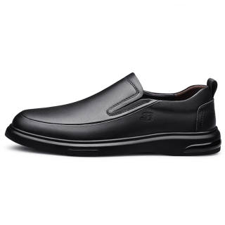 BEN SHERMAN Casual Leather Shoes Men's Low Top Black/Brown