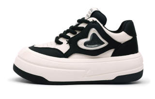 Mr.shang Abrasion Resistant Abrasion Resistant Low top Skateboard Shoes Women's Black White