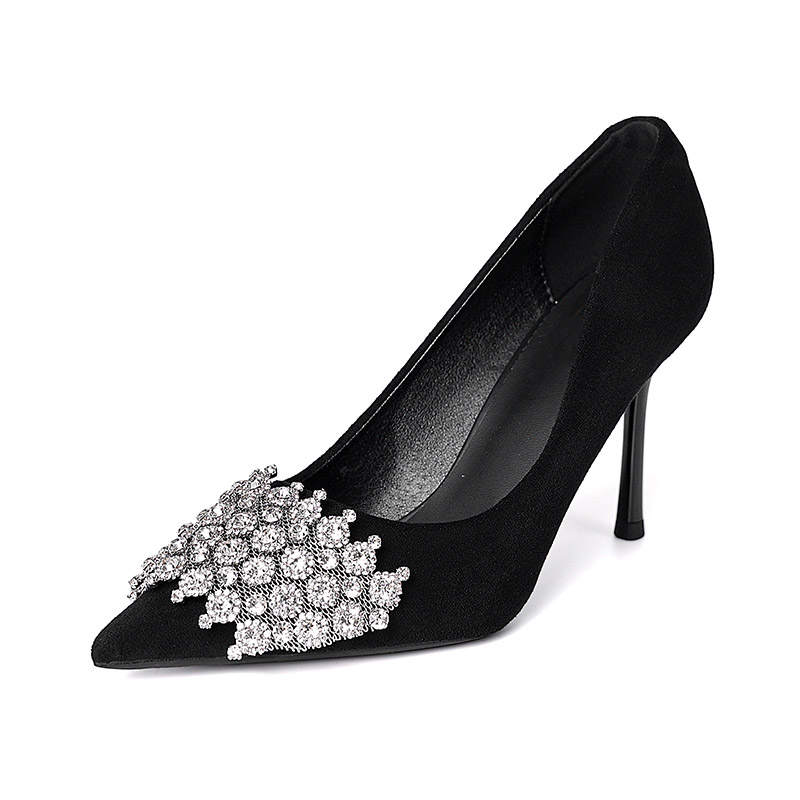 YAFEI XUANYU Slim Heel High Heels Women's Black