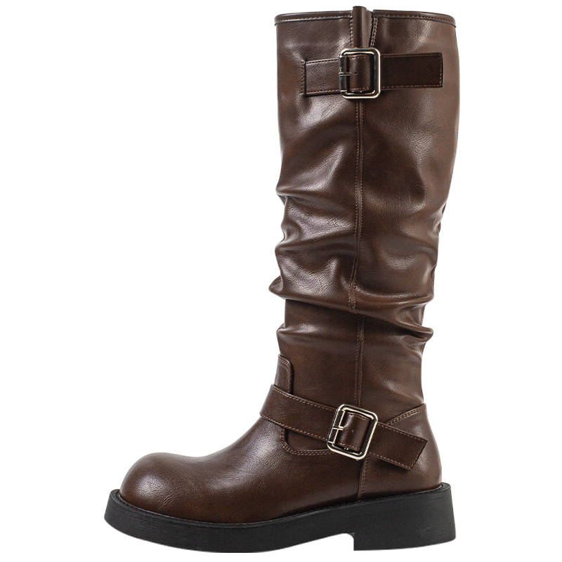 MIAOLV Pu Knee high Boots 3.5cm Women's